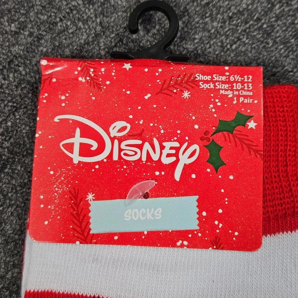 NEW Disney‎ Stitch 100% Naughty Christmas Holiday Socks Size 10-13